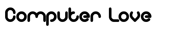 Computer Love font preview